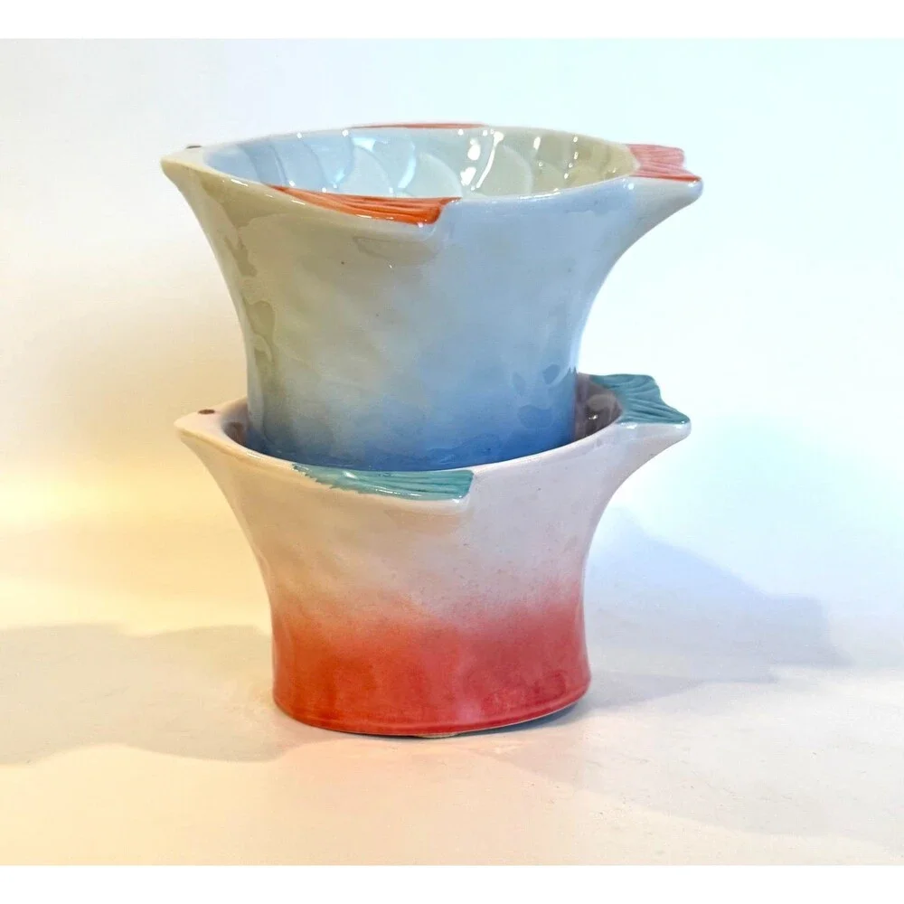 Set of 2 raised bowls